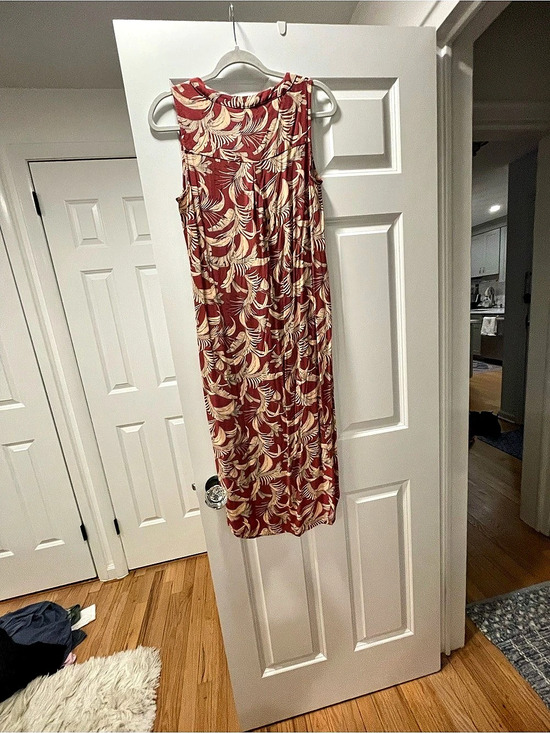 alex + lili Dresses & Skirts - alex + lili Floral Midi Dress in Red & Cream